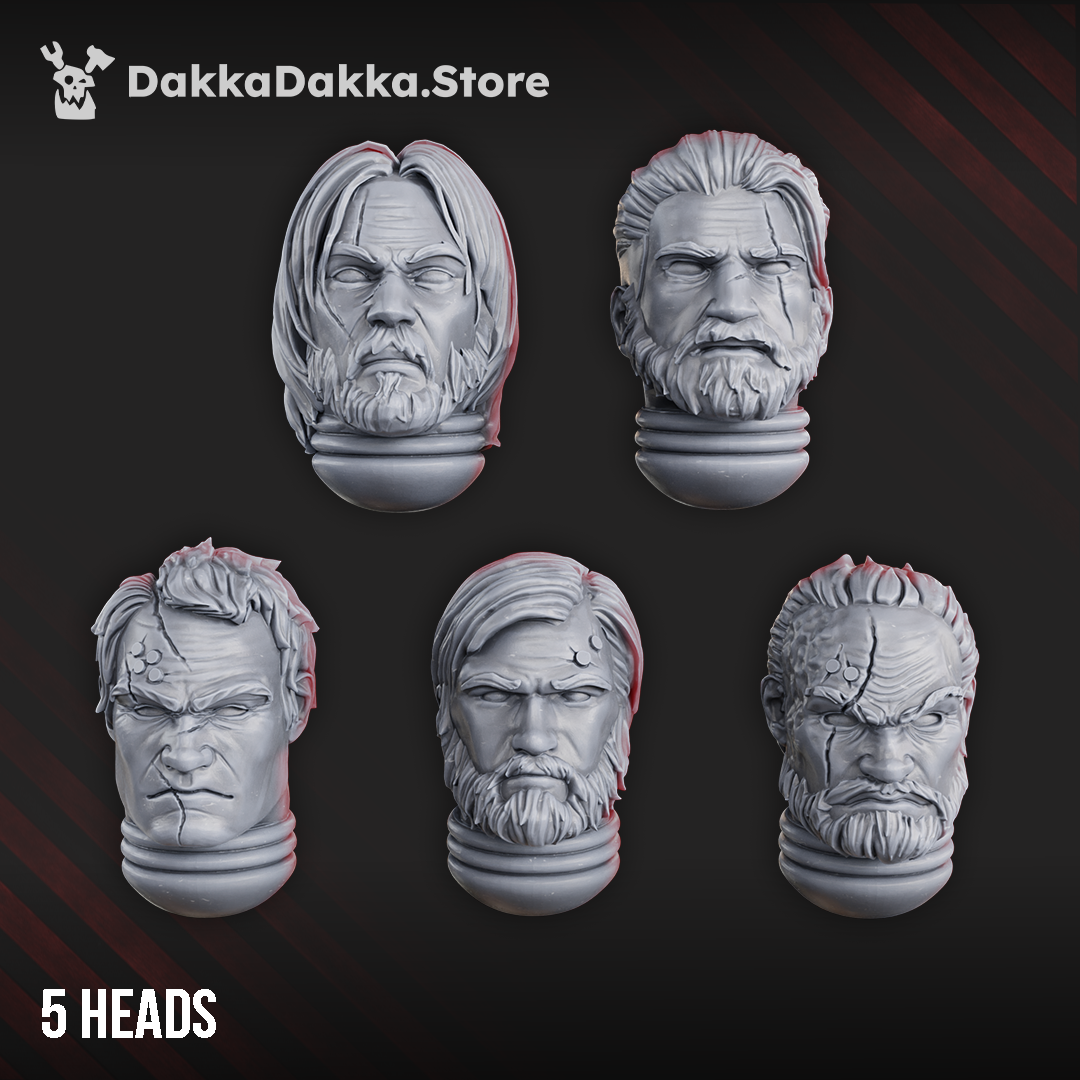 Legendary Heroes Heads (x5)