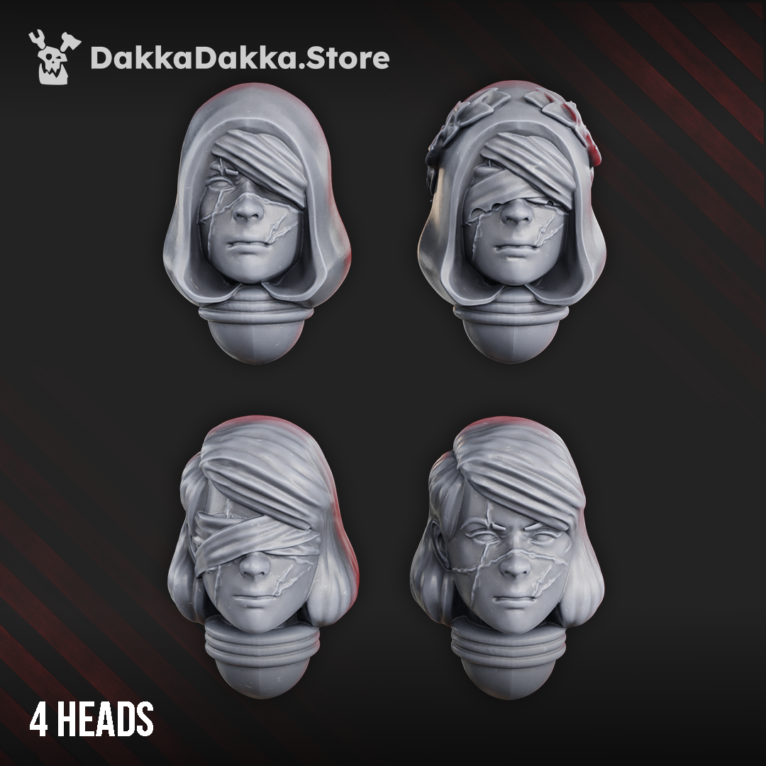 War Sister Heads "Holy Elizabeth" Bits Set (x4)