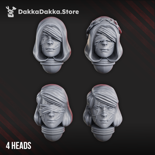 War Sister Heads "Holy Elizabeth" Bits Set (x4)
