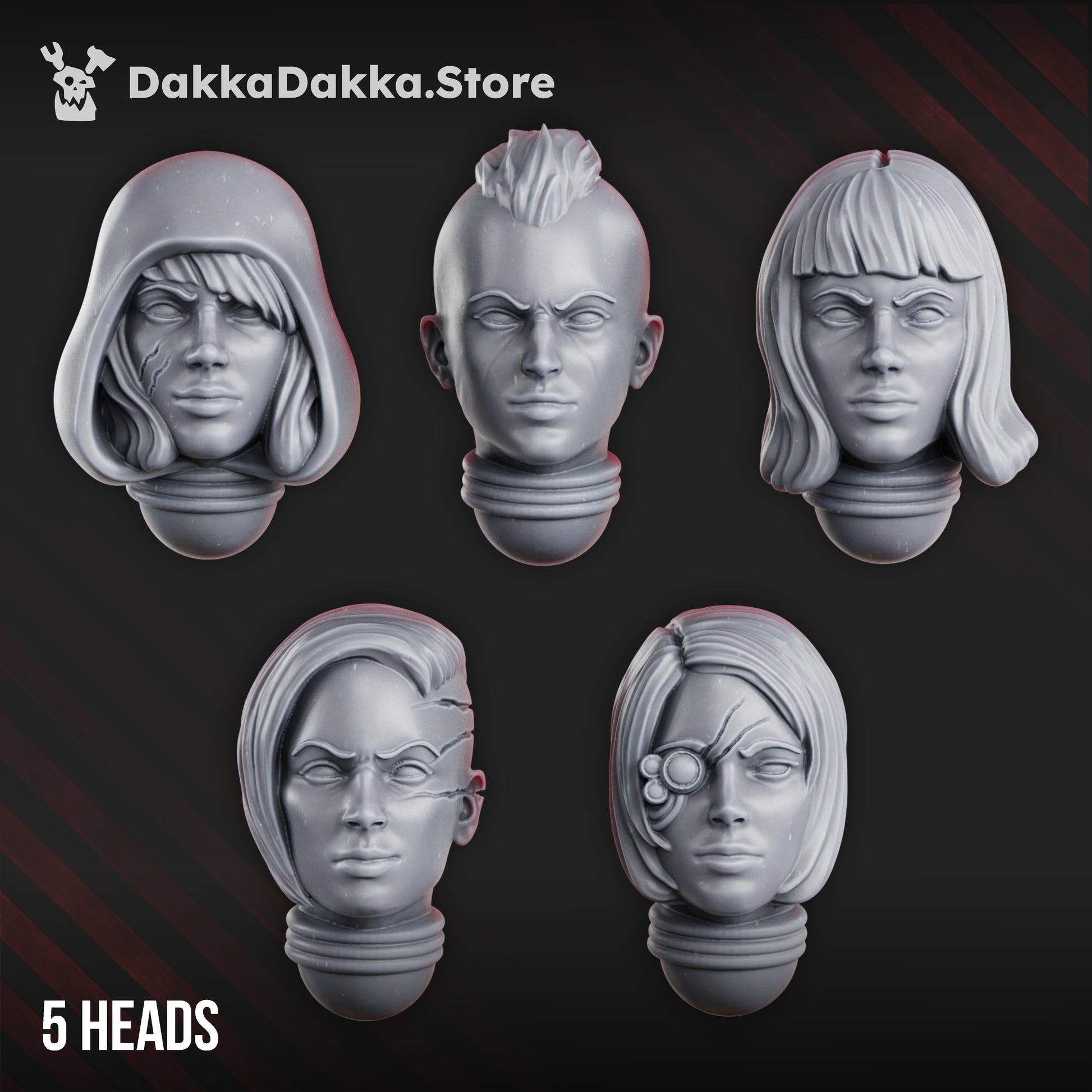 War Sisters Heads (x5)