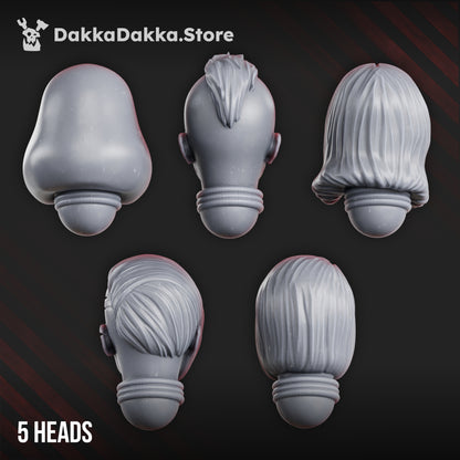 War Sisters Heads (x5)