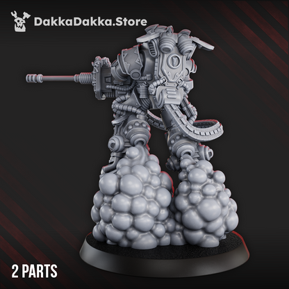 White Megalodon Warrior Depressor - Prime Armored Fire Soldier of Space Knights