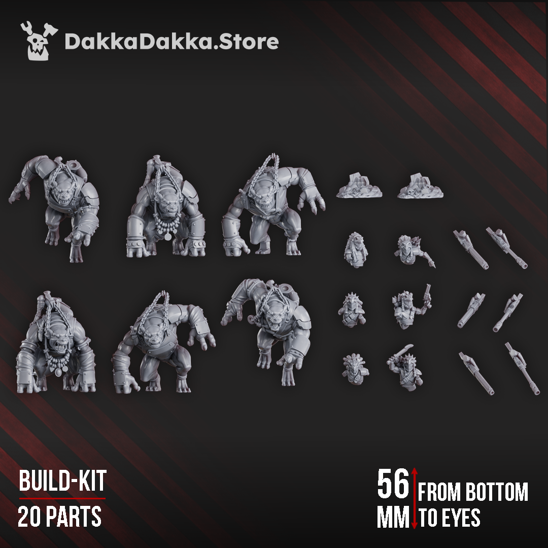 Mar-Duk Tribe Riders / Furybeasts (Build Kit)