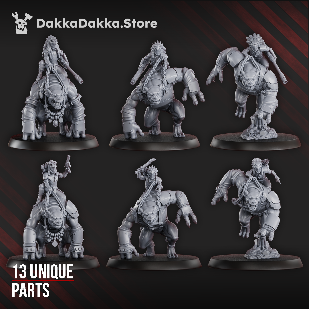 Mar-Duk Tribe Riders / Furybeasts (Build Kit)