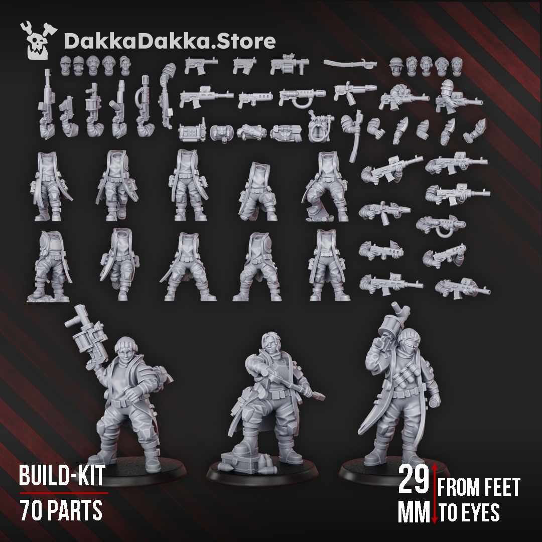 The Alcat Rats Infantry Squad (Build-Kit)