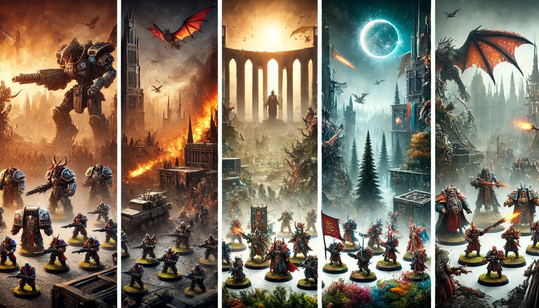 Miniaturen Fabrik: Landing Page Artwork